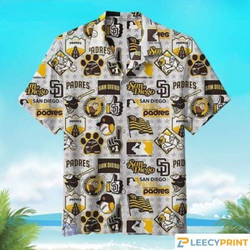 San Diego Padres Logo MLB Hawaiian Shirt ? Padres Hawaiian Shirt