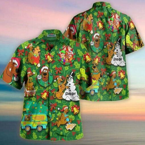 Scooby-Doo Trendy Hawaiian Shirt Scooby-Doo Christmas Celebration Hawaii Shirt Cute Scooby-Doo Aloha Shirt 2022