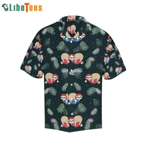 Sloths Wearing Santa Hat Dreamy Christmas Hawaiian Shirt