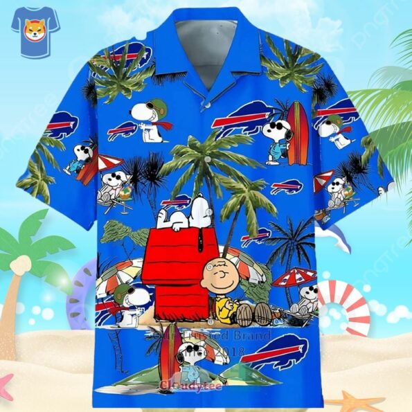 Snoopy Charlie Brown Buffalo Bills Hawaiian Shirt