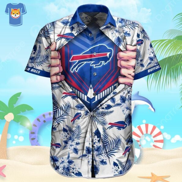 Summer Vacation Inspired Buffalo Bills Hawaiian Shirt