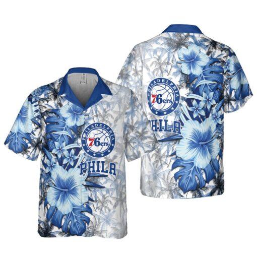 Sunny Day Official Aloha Shirt by Philadelphia 76Ers