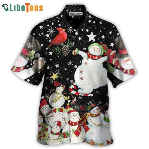 The World Of Christmas With Snowman, Xmas Trendy Hawaiian Shirt Perfect Gifts For Your Loved Ones