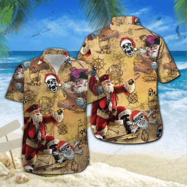 Who Loves Pirate Story On Christmas Time Trendy Hawaiian Shirt