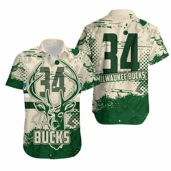 nba Milwaukee Bucks 34th Hawaiian Shirt custom for fans