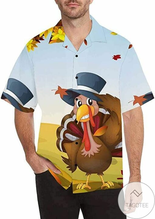 Autumn Celebrations with Thanksgiving Turkey Hawaiian Shirt