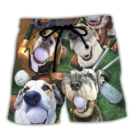 Beach Sports Dog Beach Golf Trendy Aloha Hawaiian Beach Shorts