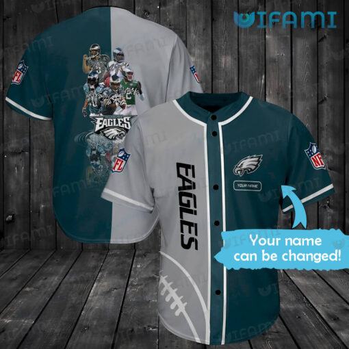 Custom Eagles Baseball Jersey Football Player Signature Philadelphia Eagles Gift