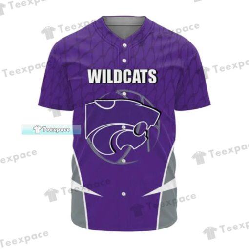 Custom Name Number Kansas State Wildcats Basket Pattern Baseball Jersey