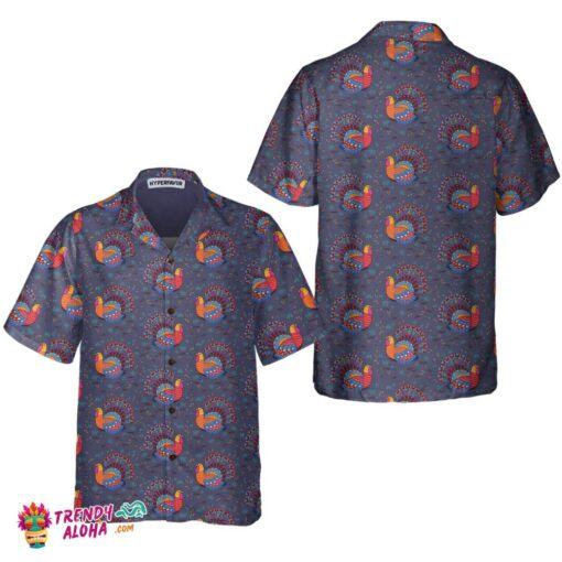 Cute Turkeys For Thanksgiving Hawaiian Shirt, Cute Turkey Gift For Thanksgiving