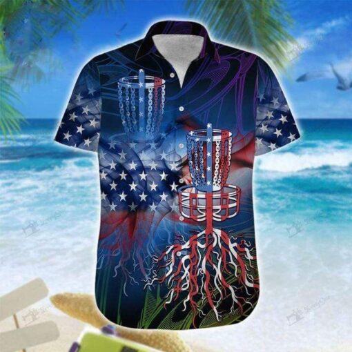 Dedicated Disc Golf American Spirit Hawaiian Shirt