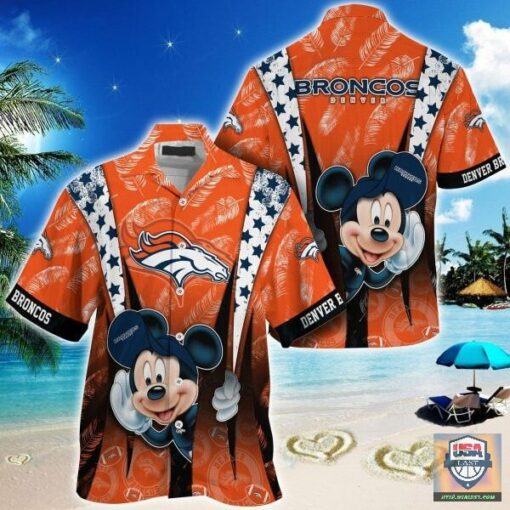 Denver Broncos nfl mickey mouse Hawaiian Shirt custom for fan