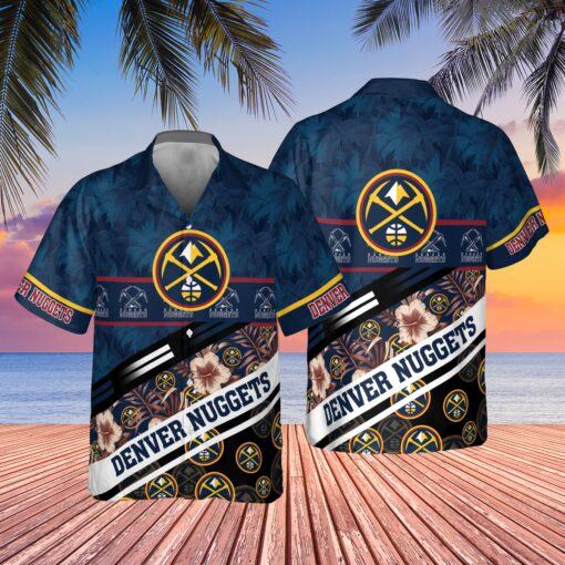 Denver Nuggets Tree Hawaii Pattern Cute Print Hawaiian Shirt