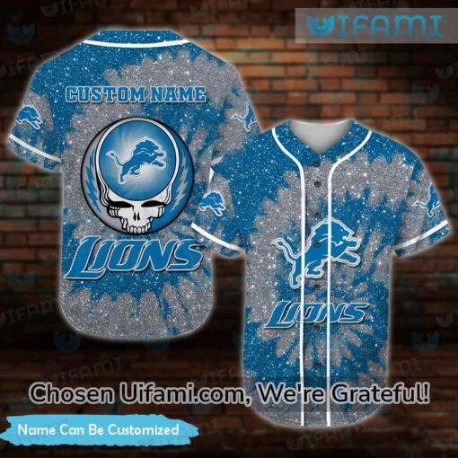 Detroit Lions Baseball Jersey Grateful Dead Custom Detroit Lions Gift