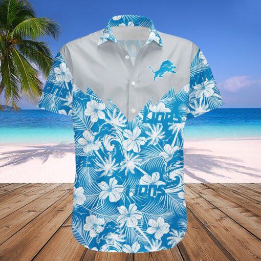 Detroit Lions Hawaii Shirt Tropical Seamless- NFL