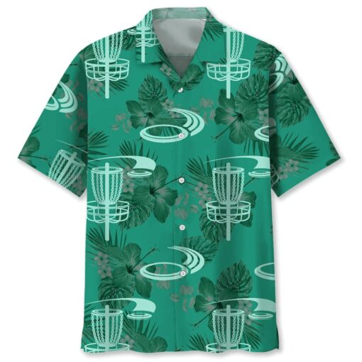 Disc Golf Kelly Green Trendy Hawaiian Shirt