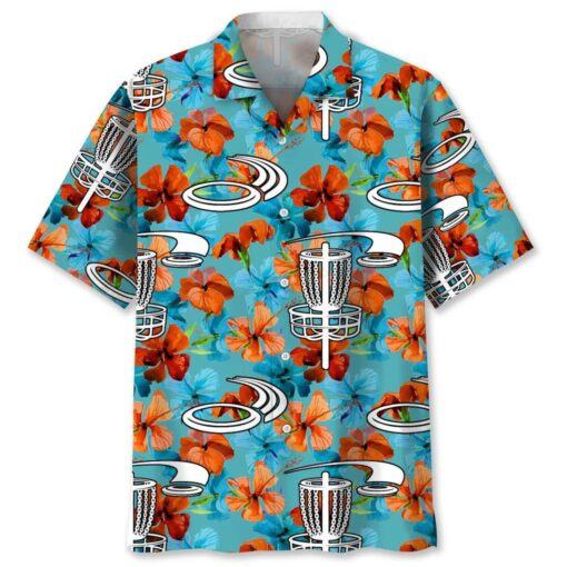 Disc Golf Nature Tropical Trendy Hawaiian Shirt