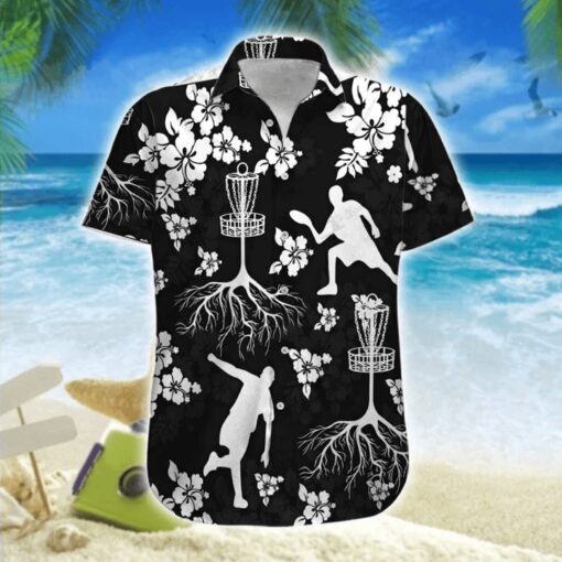 Disc Golf Tree Hibiscus Trendy Hawaiian Shirt ZUG