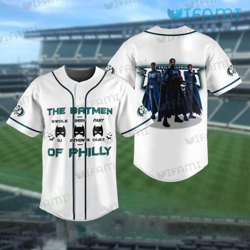 Eagles Baseball Jersey Brown Smith Watkins The Batmen Of Philadelphia Eagles Gift