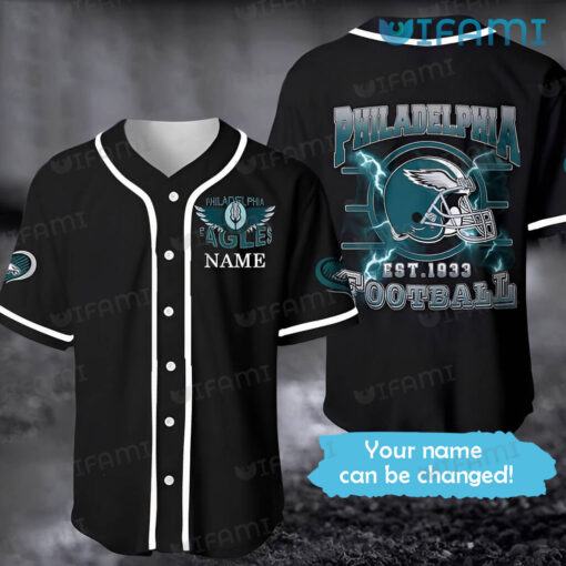 Eagles Baseball Jersey EST 1933 Football Helmet Custom Philadelphia Eagles Gift