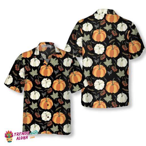 Fall Pumpkin Thanksgiving Hawaiian Shirt, Funny Thanksgiving Shirt, Unique Thanksgiving Gift Ideas