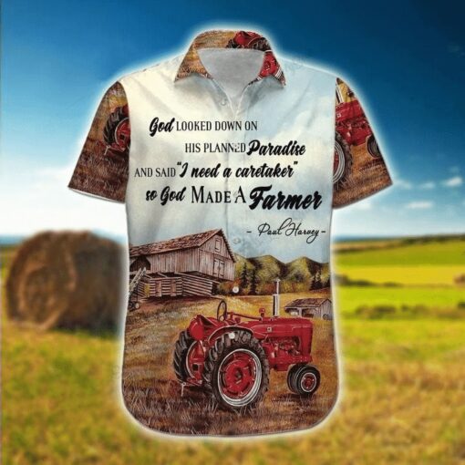 Farmer God And Truck Hawaiian Shirt