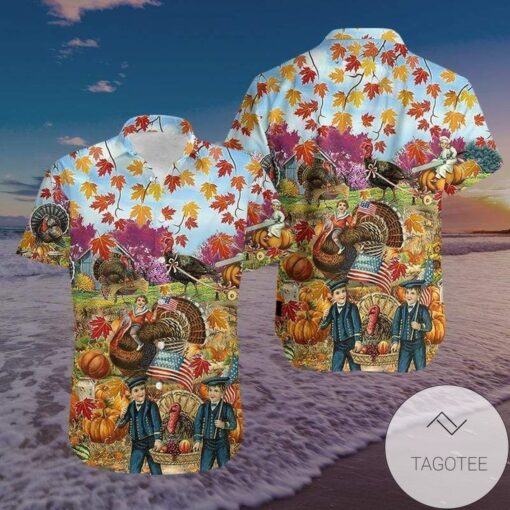 Get Now Hawaiian Shirts Turkey Give Thanks Thanksgiving