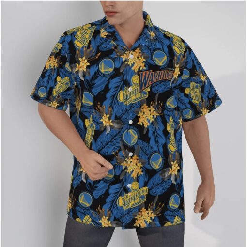 Golden State Warriors Tropical Art The City 3D Hawaiian Shirt