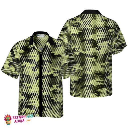 Golf Ball Texture Digital Camo Hawaiian Shirt