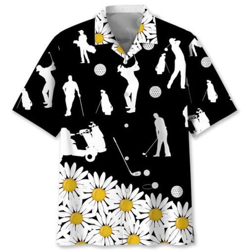 Golf Daisy Flower Hawaii Shirt
