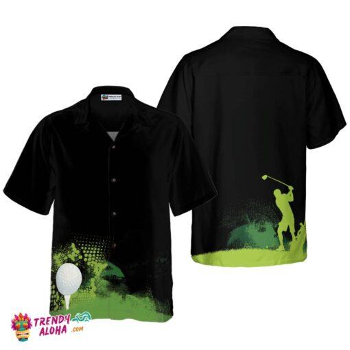 Golf Grunge Graphic Hawaiian Shirt