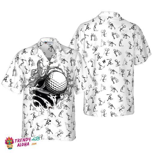 Golf Hole Breakthrough Hawaiian Shirt