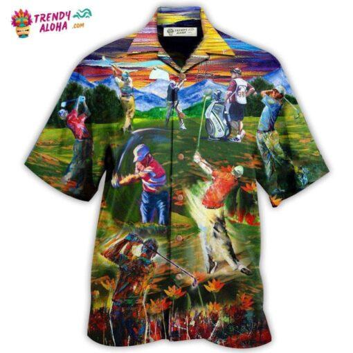 Golf Life Is Short Swing Hard Golf Hawaiian Shirt – Trendy Aloha