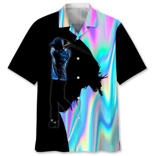 Golf Liquid Metal Hawaii Shirt