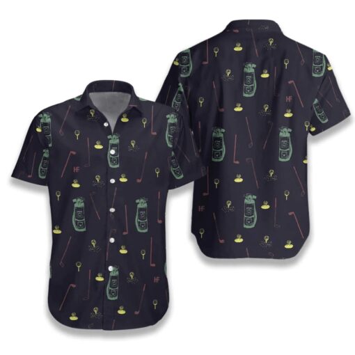 Golf Lover’s Dream Hand Drawn Design Hawaiian Shirt