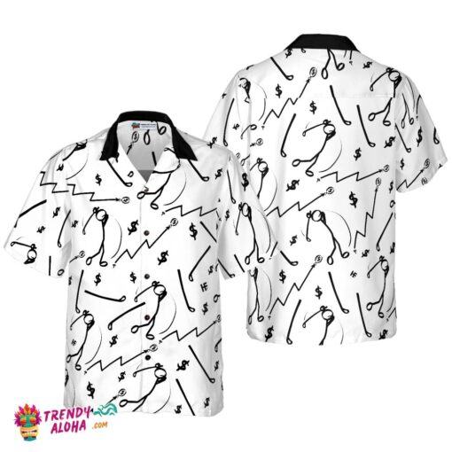 Golf Market Icons Hawaiian Shirt