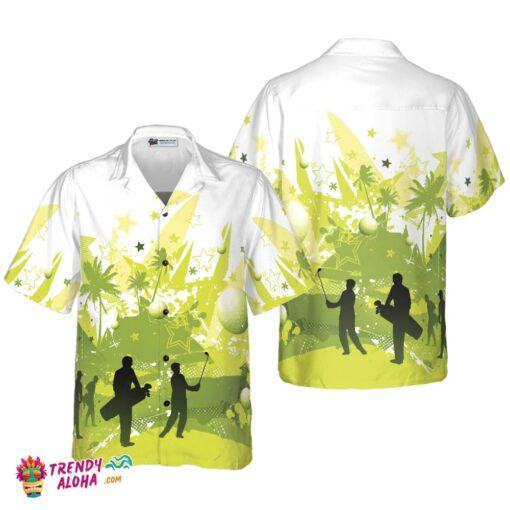 Golf Stock Illustration Hawaiian Shirt