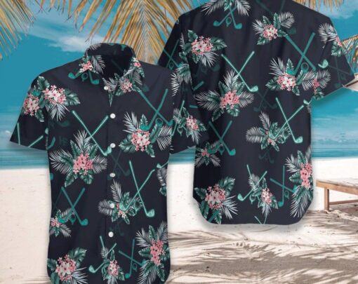 Golf Tropical 3D All Over Printed Hawaii Shirt, Sport Hawaii Shirt, Party Shirts As Holiday Gifts, Best Gifts For Men, Short Sleeve Shirts.