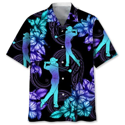 Golf Tropical Shirt Trendy Hawaiian Shirt