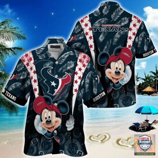 Houston Texans nfl mickey mouse Hawaiian Shirt custom for fan