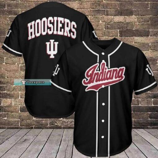 Indiana Hoosiers Team Spirit Black Baseball Jersey