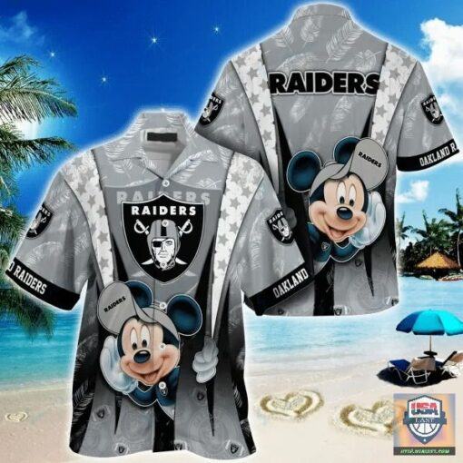 Las Vegas Raiders nfl mickey mouse Hawaiian Shirt custom for fan