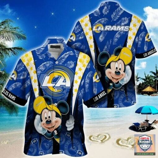 Los Angeles Rams nfl mickey mouse Hawaiian Shirt custom for fan