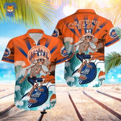 MLB New York Mets Grateful Dead Hawaiian Shirt