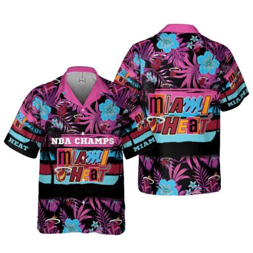 Miami Heat Inspired Exotic Hawaiian Style Shirt