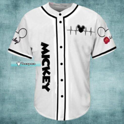 Mickey Cowboy White Baseball Jersey Gift For Baseball Lovers