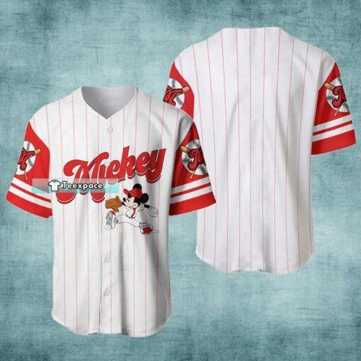 Mickey Mouse Legend Pinstripe Baseball Jersey Mickey Gift