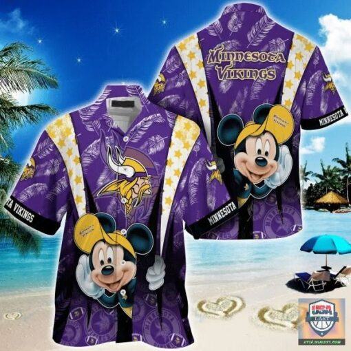 Minnesota Vikings nfl mickey mouse Hawaiian Shirt custom for fan