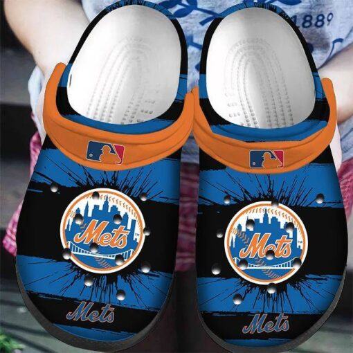 Mlb New York Mets Crocs Clog Shoescrocband Clog