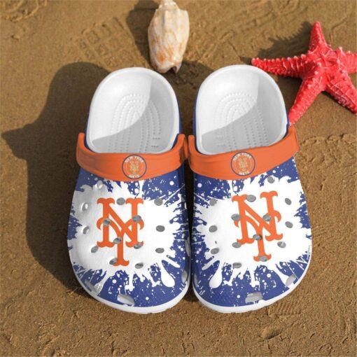 Mlb New York Mets Teams Gift For Fan Crocs Clog Shoescrocband Clogs Comfy Footw